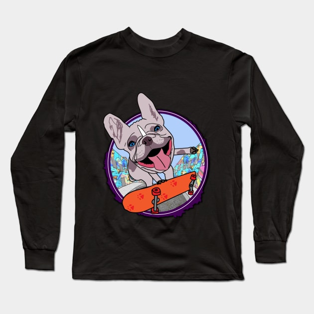 extreme French Bulldog Long Sleeve T-Shirt by Mark_arts